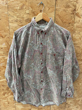 Vintage 90s Paisley Multicolor Grungy Long Sleeve Ugly Shirt Mens L